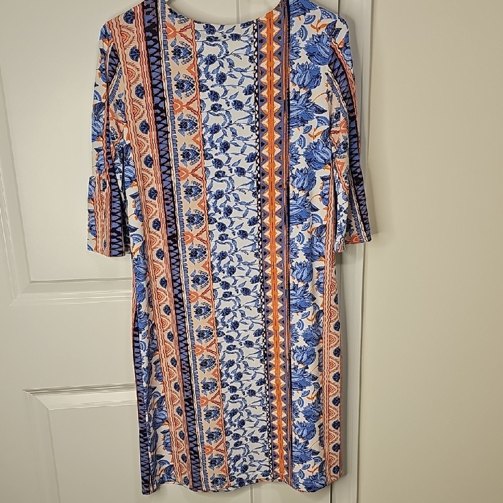 Alexandra + Oak Vibrant Floral Mini Dress Size S - Picture 3 of 7
